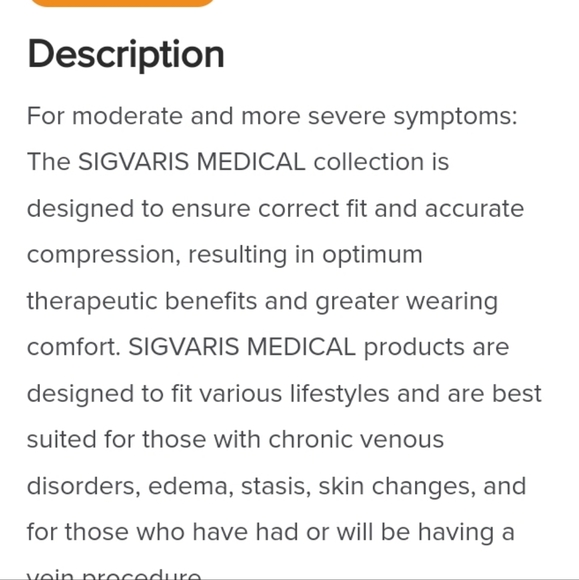 Women's light compression thigh highs,Sigvaris 841 soft opaque,black,sz ML,,New - Picture 5 of 11